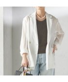 【シップス フォー ウィメン/SHIPS】の手洗い可能 ラミー シアー ジャケット オフホワイト|ID: prp329100004555182 ipo3291000000032745213