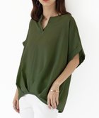 【アミュレット/Amulet】の【Amulet】裾タックブラウス 人気、トレンドファッション・服の通販 founy(ファニー) ファッション Fashion レディースファッション Ladies' Fashion Online トップス・カットソー Tops/Tshirt シャツ/ブラウス Shirts/Blouses シンプル Simple スタイリッシュ Stylish フロント Front thumbnail カーキ|ID: prp329100004555194 ipo3291000000032610192