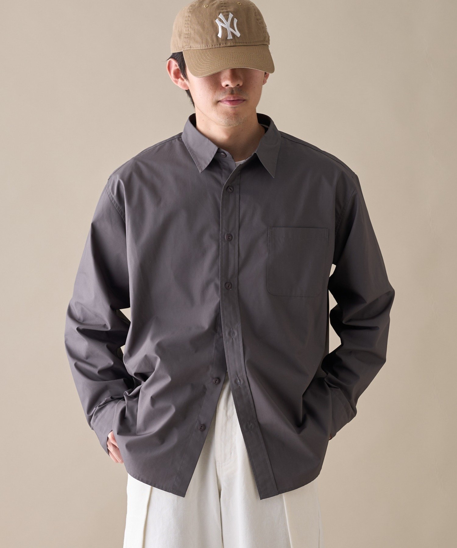 【チャオパニックティピー/CIAOPANIC TYPY】の【ユニセックス】ビックシルエットワッシャーコットンブロードシャツ インテリア・キッズ・メンズ・レディースファッション・服の通販 founy(ファニー) 　ファッション　Fashion　レディースファッション　WOMEN　トップス・カットソー　Tops/Tshirt　シャツ/ブラウス　Shirts/Blouses　インナー　Inner　春　Spring　クラシカル　Classical　ショーツ　Shorts　ジャケット　Jacket　スウェット　Sweat　スラックス　Slacks　デニム　Denim　トレンド　Trend　フォルム　Form　ブルゾン　Blouson　ワイド　Wide　おすすめ　Recommend　エレガント 上品　Elegant　チャコールグレー|ID: prp329100004555202 ipo3291000000032194780
