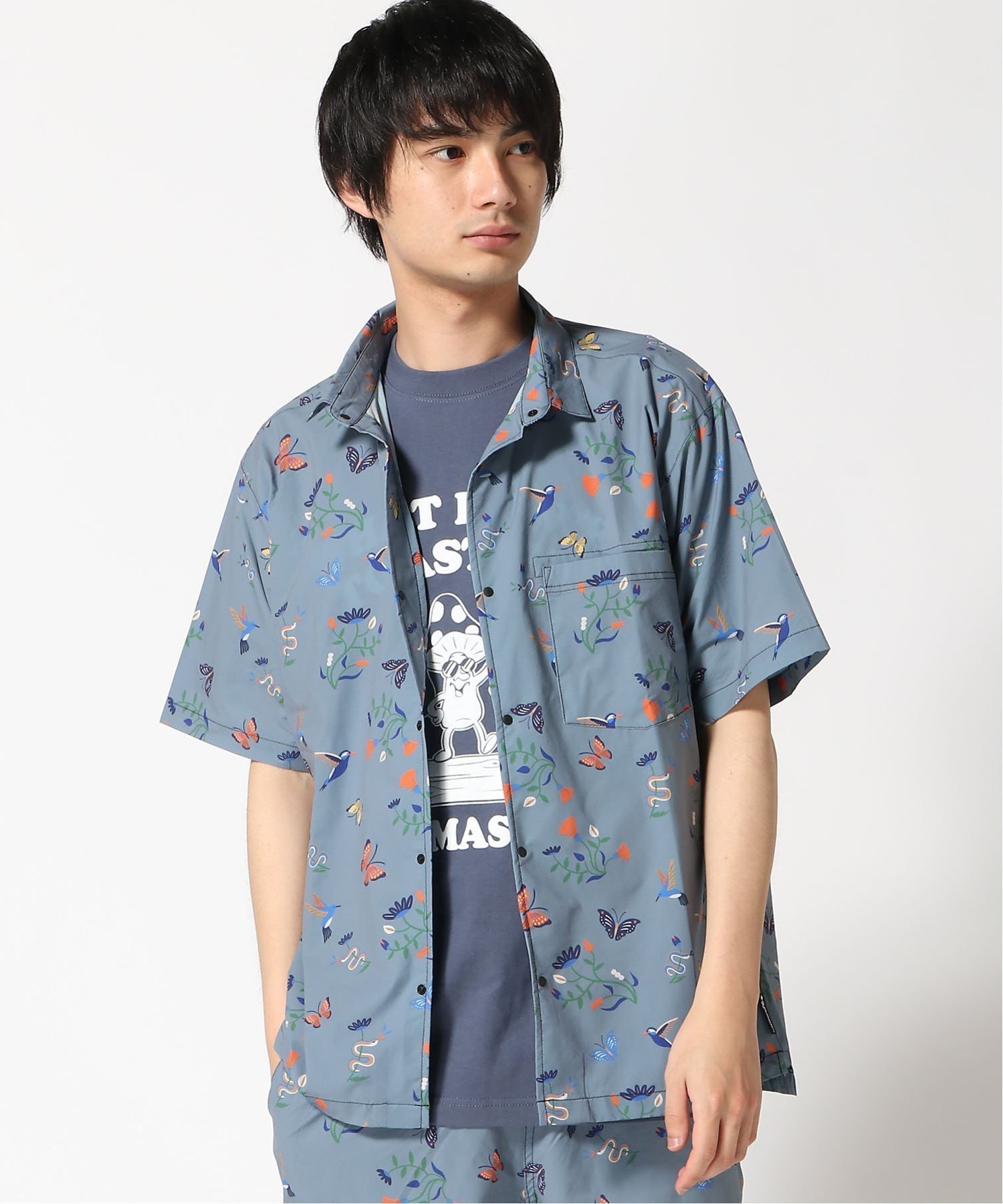 【ジムマスター/gym master / MEN】のgym master/UL-GRIDハッピーペイントS/Sシャツ インテリア・キッズ・メンズ・レディースファッション・服の通販 founy(ファニー) 　ファッション　Fashion　メンズファッション　Men's Style Online　タンク　Tank　ドレープ　Drape　夏　Summer　S/S・春夏　Ss・Spring/Summer　花柄|ID: prp329100004555208 ipo3291000000032673543