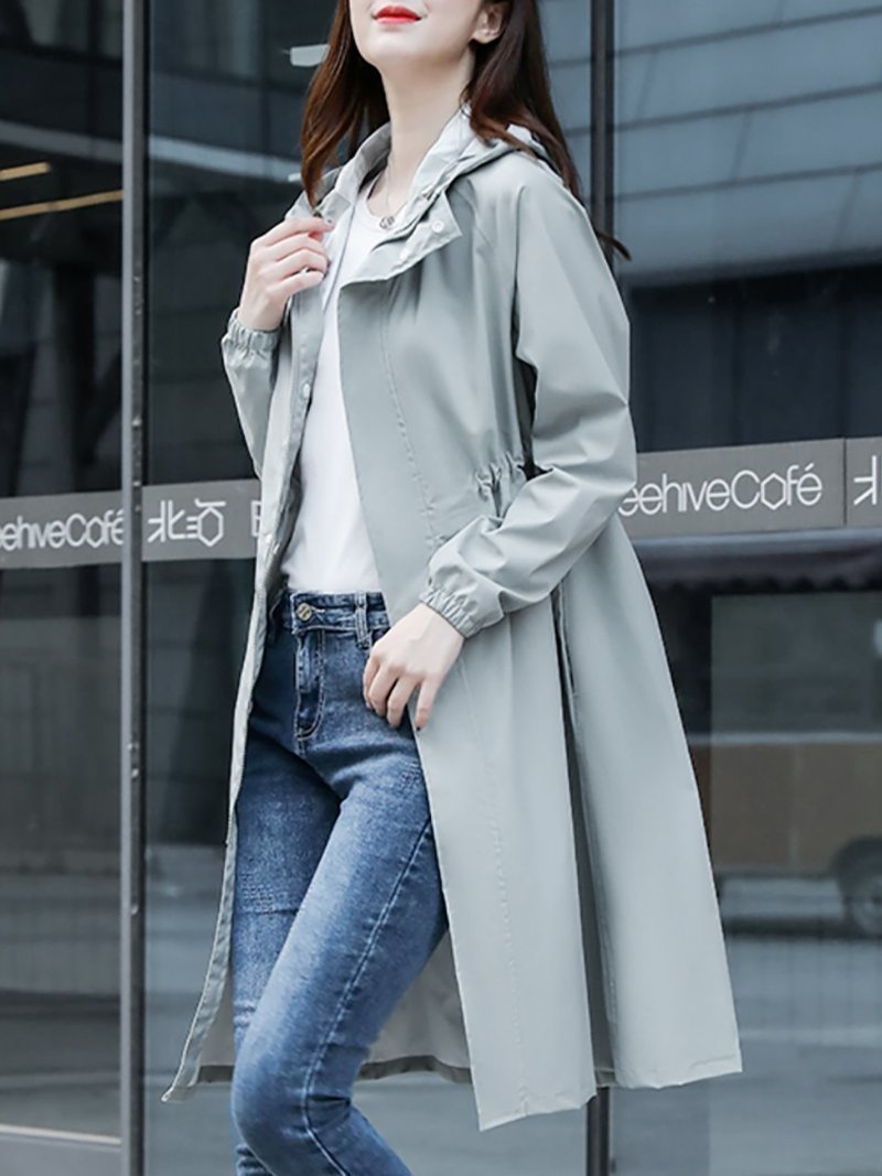 【ドゥーベル/Doux Belle】の晴雨兼用 マウンテンパーカー アウター インテリア・キッズ・メンズ・レディースファッション・服の通販 founy(ファニー) 　ファッション　Fashion　レディースファッション　WOMEN　アウター　Coat Outerwear　トップス・カットソー　Tops/Tshirt　パーカ　Sweats　おすすめ　Recommend　アウトドア　Outdoor　シンプル　Simple　パーカー　Hoodie　パープル　Purple　フロント　Front　ポケット　Pocket　ロング　Long　旅行　Travel　軽量　Lightweight　グレー|ID: prp329100004555237 ipo3291000000032195025