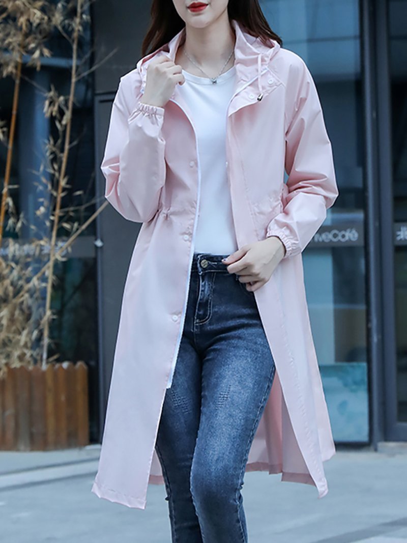 【ドゥーベル/Doux Belle】の晴雨兼用 マウンテンパーカー アウター インテリア・キッズ・メンズ・レディースファッション・服の通販 founy(ファニー) 　ファッション　Fashion　レディースファッション　WOMEN　アウター　Coat Outerwear　トップス・カットソー　Tops/Tshirt　パーカ　Sweats　おすすめ　Recommend　アウトドア　Outdoor　シンプル　Simple　パーカー　Hoodie　パープル　Purple　フロント　Front　ポケット　Pocket　ロング　Long　旅行　Travel　軽量　Lightweight　ピンク|ID: prp329100004555237 ipo3291000000032195027
