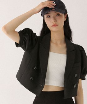 【ヘザー/Heather】のパフスリ-ブジャケット(半袖) 人気、トレンドファッション・服の通販 founy(ファニー) ファッション Fashion レディースファッション WOMEN アウター Coat Outerwear ジャケット Jackets おすすめ Recommend ショート Short ジャケット Jacket トレンド Trend 半袖 Short Sleeve |ID:prp329100004555242
