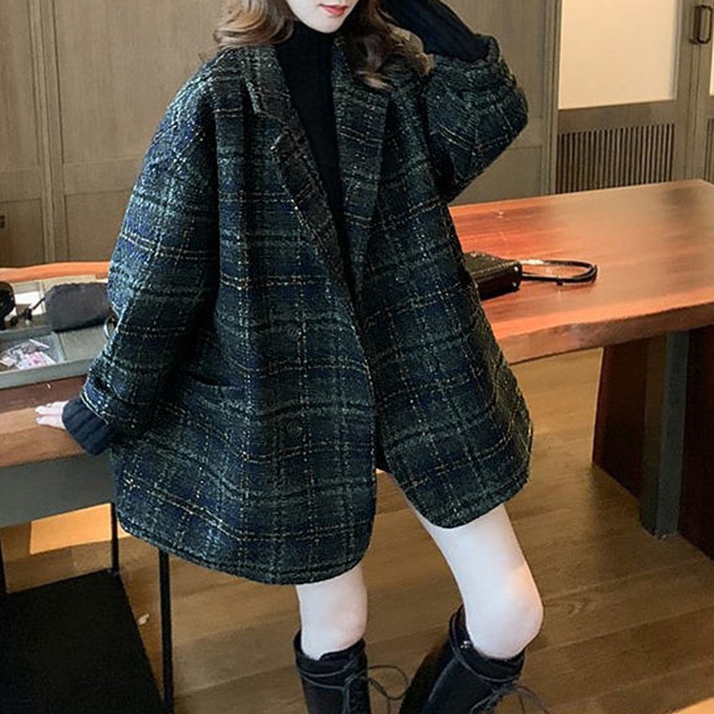 【ミニミニストア/miniministore】のチェック柄 チェスターコート レディース インテリア・キッズ・メンズ・レディースファッション・服の通販 founy(ファニー) 　ファッション　Fashion　レディースファッション　WOMEN　アウター　Coat Outerwear　コート　Coats　チェスターコート　Top Coat　クラシカル　Classical　ジャケット　Jacket　ダブル　Double　チェスターコート　Chester Coat　チェック　Check　ミドル　Middle　A/W・秋冬　Aw・Autumn/Winter・Fw・Fall-Winter　防寒　Cold Protection　ネイビー|ID: prp329100004555256 ipo3291000000032195103