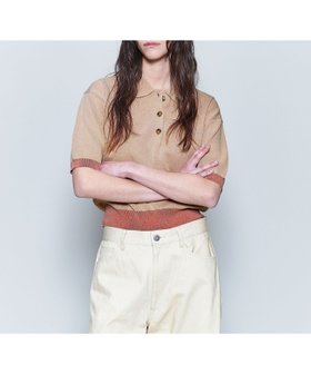 【ビューティ&ユース ユナイテッドアローズ/BEAUTY&YOUTH / UNITED ARROWS】の6(ROKU) カラーポイント ポロニット 人気、トレンドファッション・服の通販 founy(ファニー) ファッション Fashion レディースファッション WOMEN トップス・カットソー Tops/Tshirt ニット Knit Tops ショルダー Shoulder ドロップ Drop フェミニン Feminine マニッシュ Mannish |ID:prp329100004555284