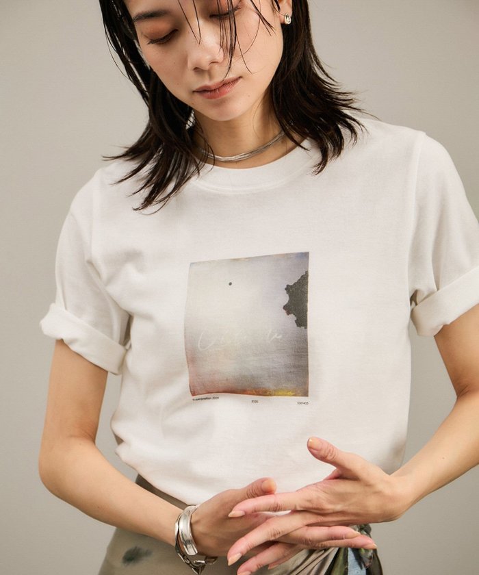 【サロン アダム エ ロペ/SALON adam et rope'】のYasuko Hirano / 平野泰子 ARTプリントコンパクトT インテリア・キッズ・メンズ・レディースファッション・服の通販 founy(ファニー) https://founy.com/ ファッション Fashion レディースファッション Ladies' Fashion Online インナー Inner コンパクト Compact ノースリーブ No Sleeve フロント Front プリント Print ボトム Bottom 羽織 Haori リラックス Relax |ID: prp329100004555313 ipo3291000000032670764