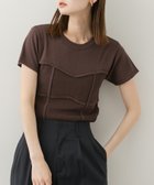 【センスオブプレイス/SENSE OF PLACE by URBAN RESEARCH】のビスチェデザインセーター(半袖) 人気、トレンドファッション・服の通販 founy(ファニー) ファッション Fashion レディースファッション Fashion for Women トップス・カットソー Cut & Sew Tops ビスチェ Bustiers & Corset Tops / Layered Bustier Style トレンド Trend, Trending Now ビスチェ Bustier, Corset Top ボトム Bottoms, Lower Wear 半袖 Short Sleeve, Half Sleeve thumbnail MOCHA|ID: prp329100004555315 ipo3291000000033556098