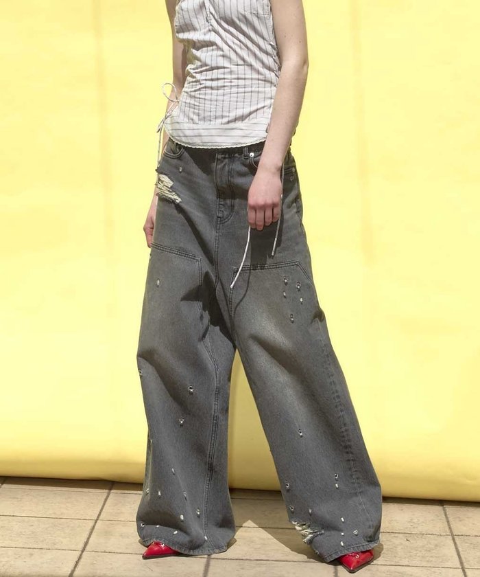 【メゾンスペシャル/MAISON SPECIAL】のBaggy Denim Pants インテリア・キッズ・メンズ・レディースファッション・服の通販 founy(ファニー) https://founy.com/ ファッション Fashion レディースファッション Fashion for Women パンツ Pants & Trousers デニムパンツ・ジーンズ・美脚デニム Denim Jeans & Pants デニム Denim, Jeans Material ルーズ Loose, Oversized ワーク Workwear, Utility Style |ID: prp329100004555380 ipo3291000000032715233