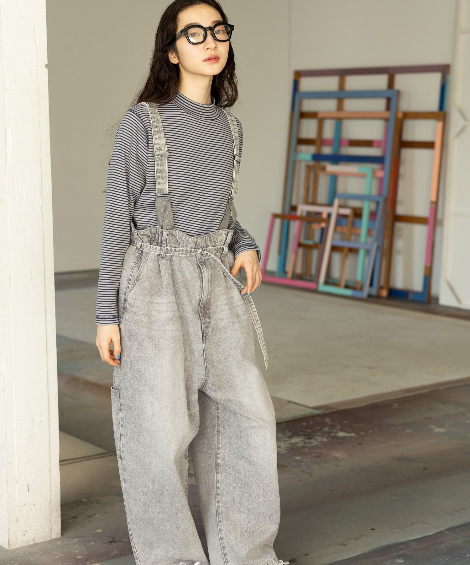 【ニコアンド/niko and】のNKJ 2025SS SUSPENDER DENIM インテリア・キッズ・メンズ・レディースファッション・服の通販 founy(ファニー) 　ファッション　Fashion　レディースファッション　Fashion for Women　春　Spring　今季　This Season, Current Season　サスペンダー　Suspenders, Braces　ジーンズ　Jeans, Denim Pants　デニム　Denim, Jeans Material　ビッグ　Big, Oversized　おすすめ　Recommended / Our Picks　2025年　2025　2025春夏・S/S　Spring/Summer 2025 SS25　グレーデニム12|ID: prp329100004555389 ipo3291000000032711367