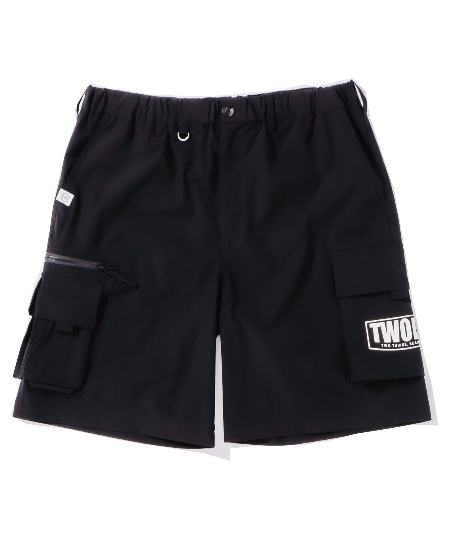【その他のブランド/Other】のナイロンカーゴショートパンツ インテリア・キッズ・メンズ・レディースファッション・服の通販 founy(ファニー) 　ファッション　Fashion　レディースファッション　Fashion for Women　パンツ　Pants & Trousers　ショートパンツ・ハーフパンツ　High-Waisted & Relaxed Shorts　セットアップ　Set-Up, Coordinated Outfit　プリント　Print, Printed Pattern　ポケット　Pocket, Pocket Detail　ミリタリー　Military, Army Style　ラバー　Rubber, Rubber Sole　リアル　Real, Realistic　ワイド　Wide, Wide Fit　ブラック|ID: prp329100004555393 ipo3291000000032651068