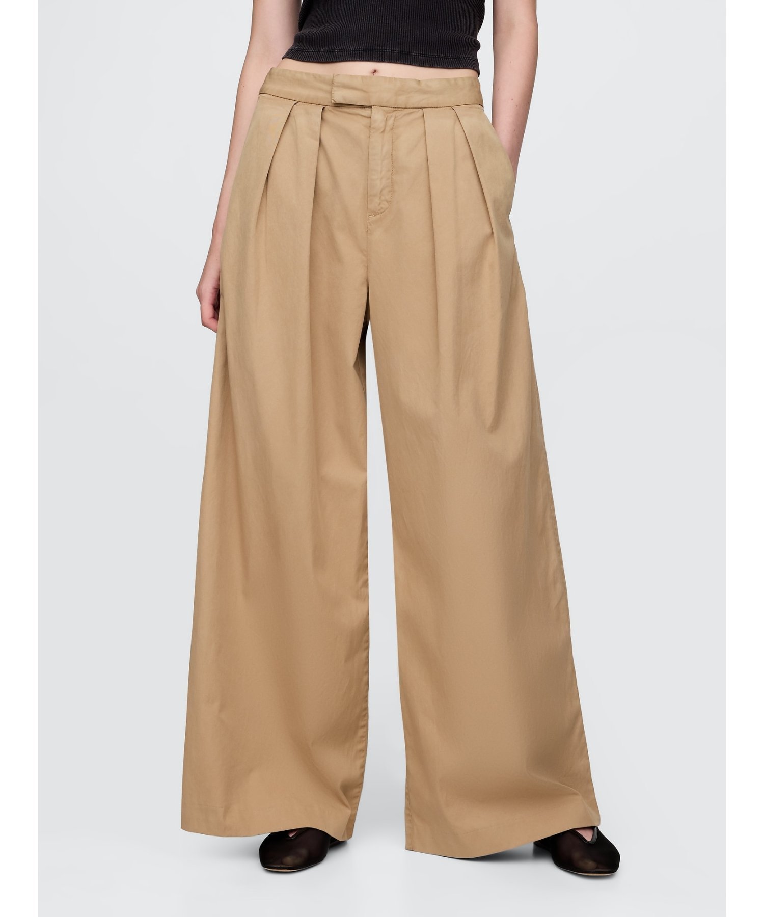 【ギャップ/GAP】のハイライズ ツイル プリーツ ワイド カーキパンツ 人気、トレンドファッション・服の通販 founy(ファニー) 　ファッション　Fashion　レディースファッション　Fashion for Women　パンツ　Pants & Trousers　クラシック　Classic, Timeless Style　ツイル　Twist, Twisted Detail　ハイライズ　High Rise, High Waist　フィット　Fit, Slim Fit　フロント　Front, Front Design　プリーツ　Pleats, Pleated　ポケット　Pocket, Pocket Detail　リラックス　Relax, Relaxed Fit　ワイド　Wide, Wide Fit　 other-1|ID: prp329100004555403 ipo3291000000032715293