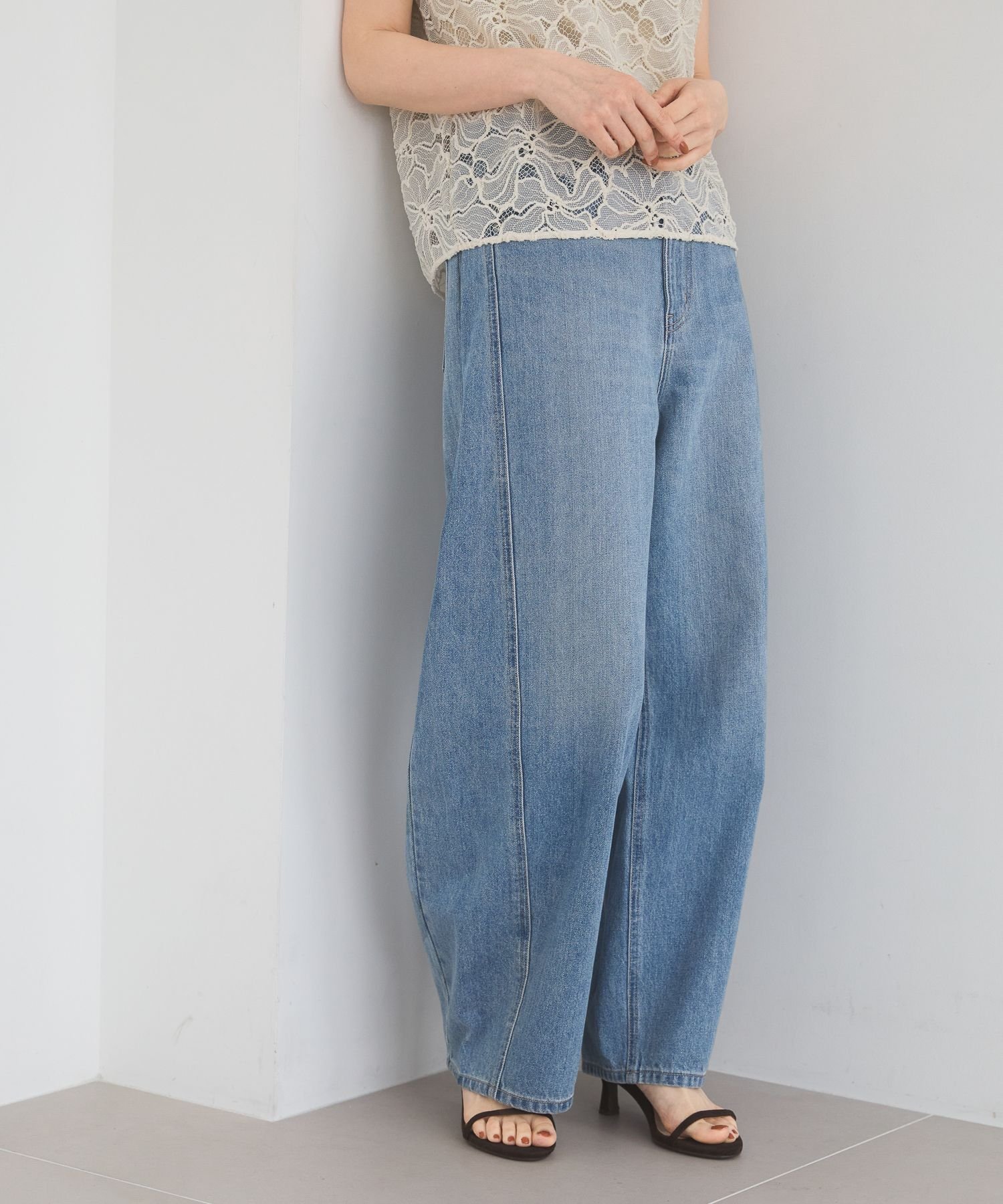 【その他のブランド/Other】のApbコクーンデニムパンツ インテリア・キッズ・メンズ・レディースファッション・服の通販 founy(ファニー) 　ファッション　Fashion　レディースファッション　Ladies' Fashion Online　パンツ　Pants　デニムパンツ　Denim Pants　ウォッシュ　Wash　コンパクト　Compact　デニム　Denim　トレンド　Trend　バランス　Balance　ビンテージ　Vintage　フォルム　Form　おすすめ　Recommend　ブルー82|ID: prp329100004555411 ipo3291000000032693678