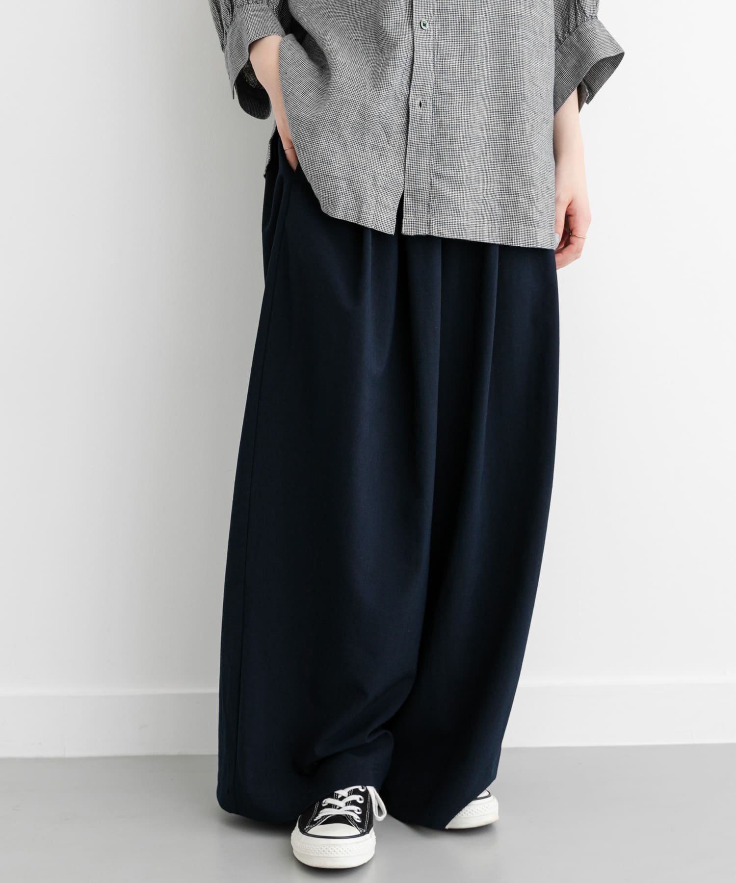 【アーバンリサーチ ドアーズ/URBAN RESEARCH DOORS】のFORK SPOON ツータックワイドイージーパンツ インテリア・キッズ・メンズ・レディースファッション・服の通販 founy(ファニー) 　ファッション　Fashion　レディースファッション　Fashion for Women　パンツ　Pants & Trousers　2025年　2025　2025春夏・S/S　Spring/Summer 2025 SS25　おすすめ　Recommended / Our Picks　コンパクト　Compact, Small Size　シンプル　Simple, Minimal　バランス　Balance, Style Balance　ベーシック　Basic, Essential　ボトム　Bottoms, Lower Wear　ワイド　Wide, Wide Fit　夏　Summer　S/S・春夏　SS, Spring/Summer, Warm Season　DARK NAVY|ID: prp329100004555443 ipo3291000000033166772