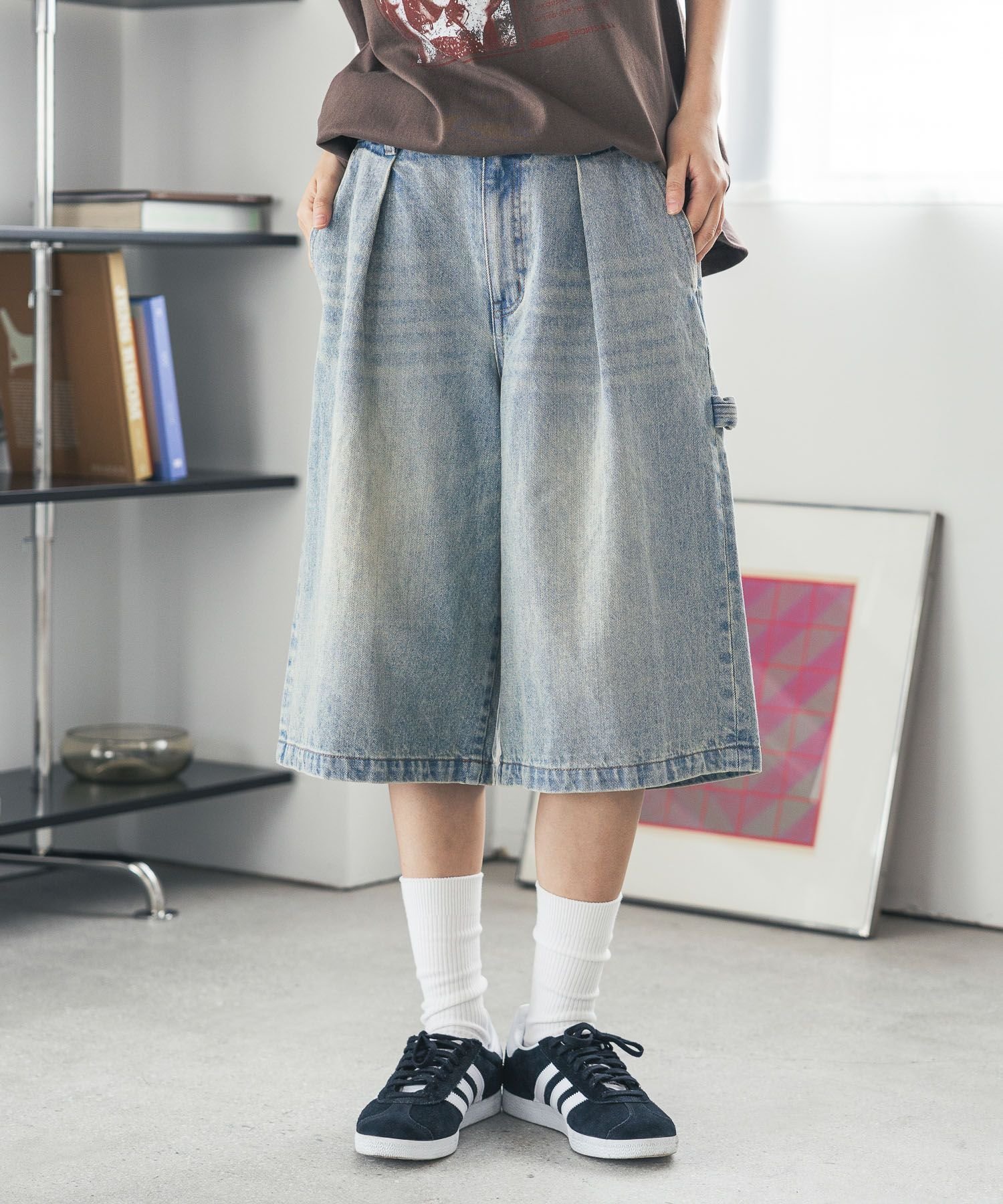 【ページボーイ/PAGEBOY】の【PBLIM】アソートハーフパンツ インテリア・キッズ・メンズ・レディースファッション・服の通販 founy(ファニー) 　ファッション　Fashion　レディースファッション　Ladies' Fashion Online　パンツ　Pants　ハーフ / ショートパンツ　Short Pants　おすすめ　Recommend　アウトドア　Outdoor　キャップ　Cap　スウェット　Sweat　ソックス　Socks　デニム　Denim　トレンド　Trend　ハーフ　Half　ルーズ　Loose　レオパード　Leopard　ワイド　Wide　ヴィンテージ　Vintage　今季　This Season　ブルー85|ID: prp329100004555449 ipo3291000000032665515