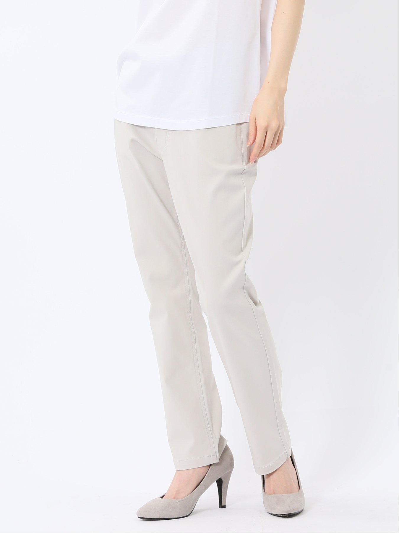【タカキュー/TAKA-Q】の美シャイン ストレッチ ストレートパンツ 【25SS】 レディース スーツ スラックス パンツ ビジネス カジュアル 仕事 通勤 セットアップ インテリア・キッズ・メンズ・レディースファッション・服の通販 founy(ファニー) 　ファッション　Fashion　レディースファッション　Fashion for Women　セットアップ　Matching Sets　レディースパンツ・ボトムス　Pants & Trousers / Bottoms　スーツ　Business Suits & Workwear　スーツパンツ・ドレスパンツ　Suit Pants / Office Trousers / Dress Pants　スーツセット・2点セット・レディーススーツ　Suit Sets / 2-Piece Suits / Office Suit Sets　春　Spring　シンプル　Simple, Minimal　ストレッチ　Stretch, Stretchy Fabric　ストレート　Straight, Straight Cut　スラックス　Slacks, Dress Pants　スーツ　Suit, Formalwear　セットアップ　Set-Up, Coordinated Outfit　フィット　Fit, Slim Fit　ポケット　Pocket, Pocket Detail　S/S・春夏　SS, Spring/Summer, Warm Season　夏　Summer　ビジネス 仕事 通勤　Business / Work / Commuting　2025年　2025　2025春夏・S/S　Spring/Summer 2025 SS25　02アイボリー|ID: prp329100004555466 ipo3291000000032721009