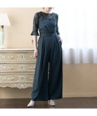 【ドレス/DRESS+】のレースブラウス ジャンプスーツ セットアップ パンツドレス パーティードレス チャコール|ID: prp329100004555770 ipo3291000000032198854