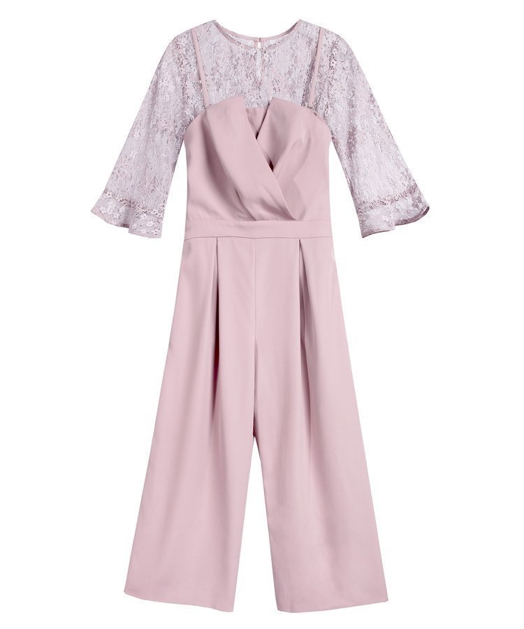 【ドレス/DRESS+】のレースブラウス ジャンプスーツ セットアップ パンツドレス パーティードレス インテリア・キッズ・メンズ・レディースファッション・服の通販 founy(ファニー) 　ファッション　Fashion　レディースファッション　Fashion for Women　セットアップ　Matching Sets　レディースパンツ・ボトムス　Pants & Trousers / Bottoms　スーツ　Suit, Formalwear　セットアップ　Set-Up, Coordinated Outfit　ドレス　Dress, One-Piece　レース　Lace, Lace Fabric　ピンク|ID: prp329100004555770 ipo3291000000033223279