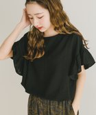 【その他のブランド/Other】の袖フリルブラウス BLK|ID: prp329100004555776 ipo3291000000033039563