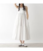 【ヘザー/Heather】のナイロンティアードキャミワンピース オフホワイト|ID: prp329100004555777 ipo3291000000032198964