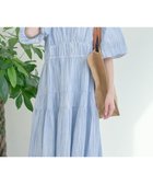 【チャオパニックティピー/CIAOPANIC TYPY】の【WEB限定】【india】すっきり見えストライプバルーンスリーブVネックワンピ ブルー|ID: prp329100004555779 ipo3291000000032637406