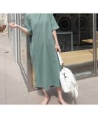 【コーナーズ/CORNERS】のUSAコットンビッグシルエットTシャツワンピース 人気、トレンドファッション・服の通販 founy(ファニー) ファッション Fashion レディースファッション WOMEN ワンピース Dress シャツワンピース Shirt Dresses thumbnail グリーン|ID: prp329100004555795 ipo3291000000032519648