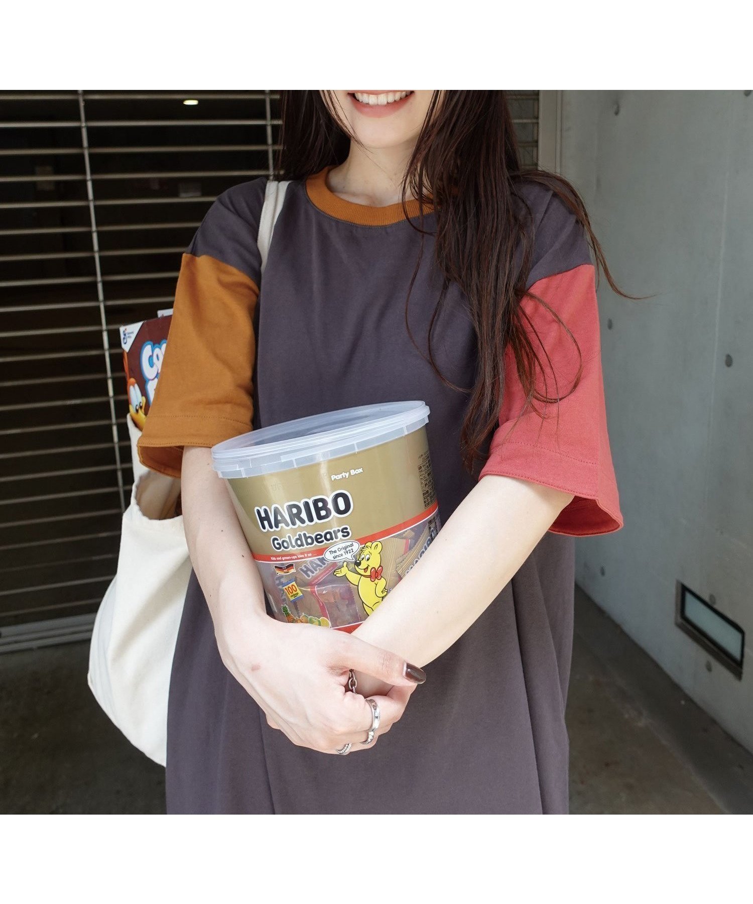 【コーナーズ/CORNERS】のUSAコットンビッグシルエットTシャツワンピース インテリア・キッズ・メンズ・レディースファッション・服の通販 founy(ファニー) 　ファッション　Fashion　レディースファッション　WOMEN　ワンピース　Dress　シャツワンピース　Shirt Dresses　グレー系その他|ID: prp329100004555795 ipo3291000000032519649