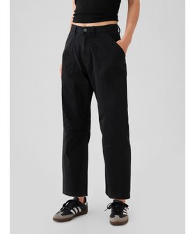 【ギャップ/GAP】のミッドライズ ツイル バレルパンツ 人気、トレンドファッション・服の通販 founy(ファニー) ファッション Fashion レディースファッション WOMEN パンツ Pants くるぶし Ankle ツイル Twill パッチ Patch フィット Fit フロント Front ポケット Pocket リラックス Relax |ID:prp329100004555803