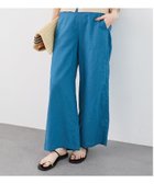 【ルクールブラン/le.coeur blanc】の《夏に向けた快適な1枚》麻ワイドクロップドパンツ ブルー|ID: prp329100004555806 ipo3291000000032715436