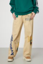 【ロデオクラウンズワイドボウル/RODEO CROWNS WIDE BOWL】のCollege Print パンツ 人気、トレンドファッション・服の通販 founy(ファニー) ファッション Fashion レディースファッション Fashion for Women パンツ Pants & Trousers おすすめ Recommended / Our Picks ガーリー Girly, Feminine Style シンプル Simple, Minimal ツイル Twist, Twisted Detail プリント Print, Printed Pattern ポケット Pocket, Pocket Detail thumbnail BEG|ID: prp329100004555848 ipo3291000000033195735