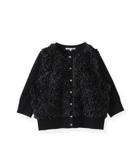 【ビアッジョブルー/Viaggio Blu】のフラワーチュールカーディガン 人気、トレンドファッション・服の通販 founy(ファニー) ファッション Fashion レディースファッション WOMEN トップス・カットソー Tops/Tshirt カーディガン Cardigans カーディガン Cardigan コンパクト Compact ドッキング Docking モチーフ Motif エレガント 上品 Elegant 羽織 Haori |ID:prp329100004555877