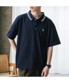 【ロッキーモンロー/Rocky Monroe】のU.S. POLO ASSN. 別注コラボワンポイントロゴ刺繍天竺ポロシャツ ネイビー×ホワイト|ID: prp329100004555945 ipo3291000000032200295