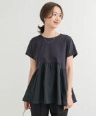 【アーバンリサーチ ドアーズ/URBAN RESEARCH DOORS】の布帛切替ドルマンカットソー 人気、トレンドファッション・服の通販 founy(ファニー) ファッション Fashion レディースファッション WOMEN トップス・カットソー Tops/Tshirt カットソー Cut and Sewn 2025年 2025 2025春夏・S/S Ss,Spring/Summer,2025 カットソー Cut And Sew ギャザー Gather ペプラム Peplum ランダム Random エレガント 上品 Elegant 切替 Switching 夏 Summer S/S・春夏 Ss・Spring/Summer thumbnail NAVY|ID: prp329100004555981 ipo3291000000032305898