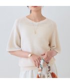 【インディヴィ/INDIVI】の新色登場!【上品ラメ素材】フレアスリーブニット オフホワイト|ID: prp329100004555996 ipo3291000000032691965