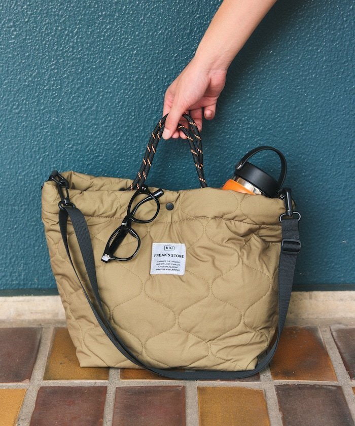【フリークスストア/FREAK'S STORE】の別注PADDED TOTE BAG/パデットトートバッグ インテリア・キッズ・メンズ・レディースファッション・服の通販 founy(ファニー) 　ファッション　Fashion　レディースファッション　Fashion for Women　バッグ　Bags　キルティング　Quilted, Quilting　クッション　Cushion, Throw Pillow　ショルダー　Shoulder, Shoulder Strap　スペシャル　Special, Limited Edition　ダブル　Double, Double-Breasted　ポケット　Pocket, Pocket Detail　レオパード　Leopard, Animal Print　別注　Limited Edition, Custom Order　KH|ID: prp329100004556039 ipo3291000000034011258