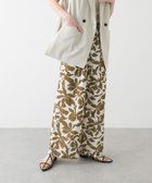 【センスオブプレイス/SENSE OF PLACE by URBAN RESEARCH】のリーフプリントイージーパンツ 人気、トレンドファッション・服の通販 founy(ファニー) ファッション Fashion レディースファッション Fashion for Women パンツ Pants & Trousers 2025年 2025 2025春夏・S/S Spring/Summer 2025 SS25 リーフ Leaf, Botanical Leaf エレガント 上品 Elegant 夏 Summer S/S・春夏 SS, Spring/Summer, Warm Season thumbnail IVO×CML|ID: prp329100004556056 ipo3291000000033207414