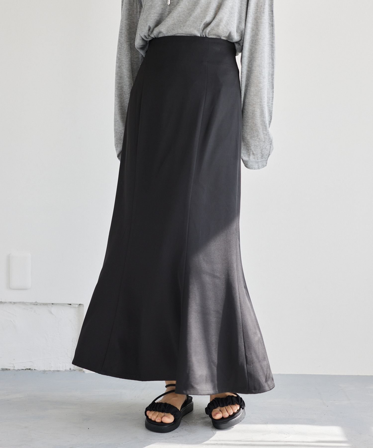 【ミスティ ウーマン/mysty woman】の美シルエットマーメイドスカート インテリア・キッズ・メンズ・レディースファッション・服の通販 founy(ファニー) 　ファッション　Fashion　レディースファッション　Fashion for Women　スカート　Skirts　おすすめ　Recommended / Our Picks　サンダル　Sandals, Summer Shoes　シンプル　Simple, Minimal　スニーカー　Sneakers, Trainers　ベーシック　Basic, Essential　マーメイド　Mermaid, Fishtail Silhouette　ブラック09|ID: prp329100004556071 ipo3291000000032712341