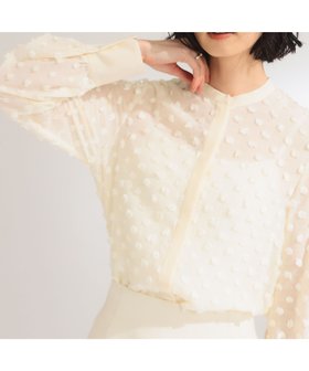 【デミルクス ビームス/Demi-Luxe BEAMS】の【7/3新規値下げ】ドット ジャカード ブラウス* ビームスセレモニー2025 フォーマル 入学 入園 卒業 卒園 ママスーツ 七五三 人気、トレンドファッション・服の通販 founy(ファニー) ファッション Fashion レディースファッション Fashion for Women トップス・カットソー Cut & Sew Tops シャツ・ブラウス・オフィスカジュアル Elegant Blouses & Button-Ups キュプラ Cupro, Eco Fabric コンパクト Compact, Small Size ジャカード／ジャガード Jacquard, Woven Pattern ジャケット Jacket, Outerwear スーツ Suit, Formalwear ドット Polka Dot, Dot Pattern フォーマル Formal, Dressy ブライト Bright, Shiny おすすめ Recommended / Our Picks エレガント 上品 Elegant セレモニー Ceremony 入学式 Entrance Ceremony 卒業式 Graduation Ceremony ビジネス 仕事 通勤 Business / Work / Commuting |ID:prp329100004556072