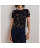 【ラルフローレン/RALPH LAUREN】のプリント コットンブレンド ショートスリーブ セーター 410ネイビー|ID: prp329100004556108 ipo3291000000032674059