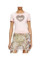 【ディーゼル/DIESEL】のレディース Tシャツ T-ELE 人気、トレンドファッション・服の通販 founy(ファニー) ファッション Fashion レディースファッション Fashion for Women トップス・カットソー Cut & Sew Tops シャツ・ブラウス・オフィスカジュアル Elegant Blouses & Button-Ups ロングTシャツ・Tシャツ Longline T-Shirts & Tees コンパクト Compact, Small Size ドレス Dress, One-Piece プリント Print, Printed Pattern ワーク Workwear, Utility Style thumbnail ピンク|ID: prp329100004556112 ipo3291000000032741685