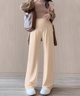 【アイモハ/aimoha / KIDS】のaimoha -select-/調節紐付きマタニティワイドパンツ 人気、トレンドファッション・服の通販 founy(ファニー) ファッション Fashion キッズファッション KIDS Children’s Clothing ボトムス Bottoms/Kids フィット Fit リラックス Relax ワイド Wide |ID:prp329100004556113