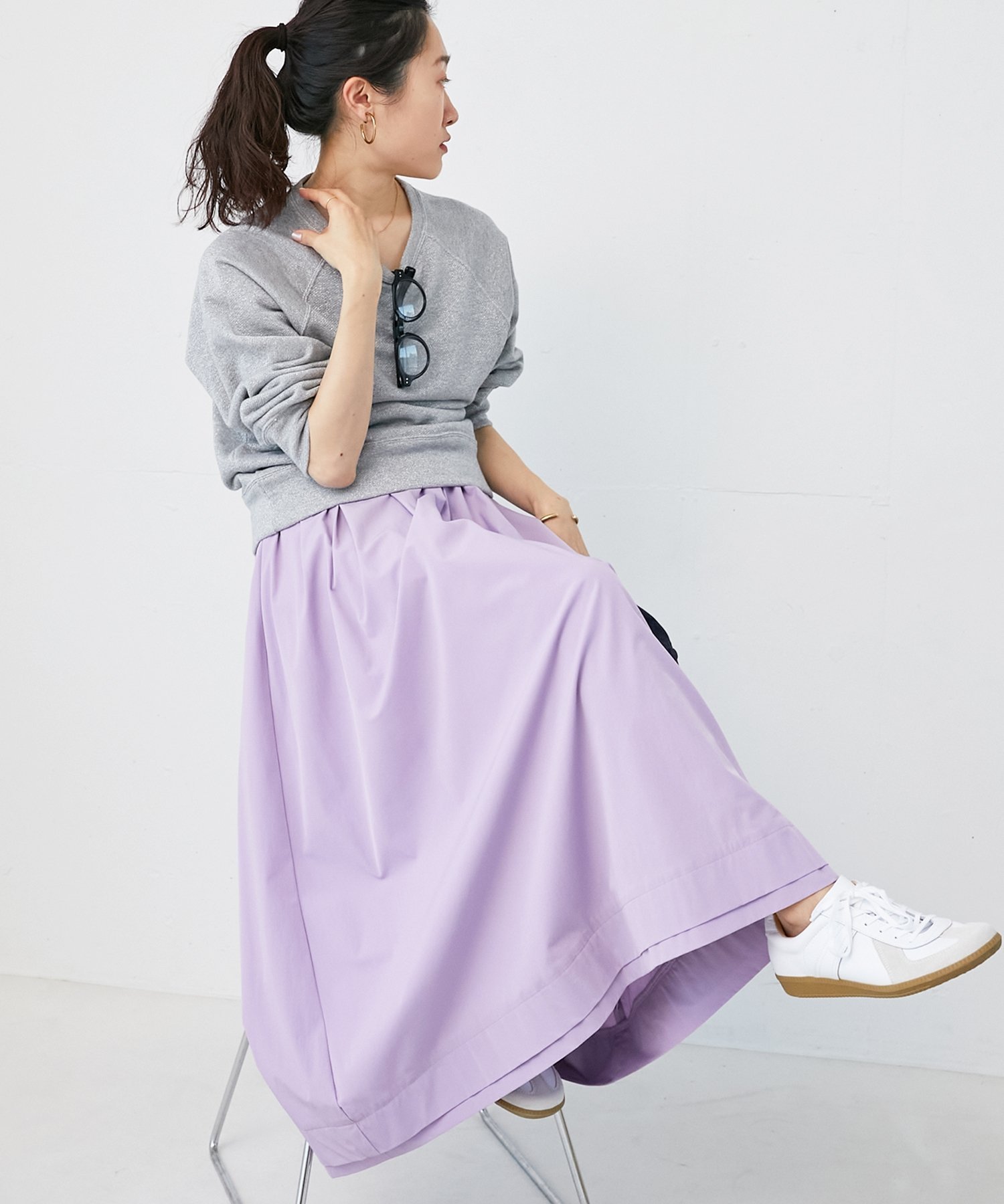【ルクールブラン/le.coeur blanc】のナイロンタックギャザーダブルヘムスカート 人気、トレンドファッション・服の通販 founy(ファニー) 　ファッション　Fashion　レディースファッション　Fashion for Women　スカート　Skirts　おすすめ　Recommended / Our Picks　ギャザー　Gathered, Ruffled　ジャケット　Jacket, Outerwear　ストレート　Straight, Straight Cut　ドレープ　Drape, Draping Fabric　 other-1|ID: prp329100004556148 ipo3291000000032726219