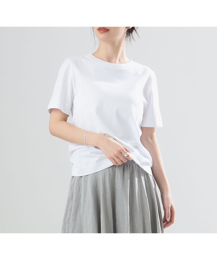 【デミルクス ビームス/Demi-Luxe BEAMS】の【7/3新規値下げ】AK+1 / ハイゲージ コットン Tシャツ インテリア・キッズ・メンズ・レディースファッション・服の通販 founy(ファニー) https://founy.com/ ファッション Fashion レディースファッション Fashion for Women トップス・カットソー Cut & Sew Tops シャツ・ブラウス・オフィスカジュアル Elegant Blouses & Button-Ups ロングTシャツ・Tシャツ Longline T-Shirts & Tees コンパクト Compact, Small Size ジャケット Jacket, Outerwear |ID: prp329100004556168 ipo3291000000032752601