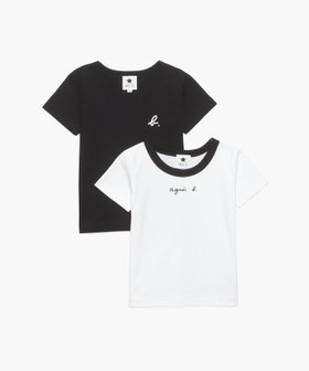 【アニエスベー ファム/agnes b. / KIDS】のJPT1 E TS キッズ Tシャツ 2枚組 人気、トレンドファッション・服の通販 founy(ファニー) ファッション Fashion キッズファッション Fashion for Kids おすすめ Recommended / Our Picks ギフト プレゼント Gift / Present パイピング Piping, Trim Design フィット Fit, Slim Fit プリント Print, Printed Pattern ボックス Boxy, Box Shape ボーダー Border, Stripe 半袖 Short Sleeve, Half Sleeve 定番 Standard, Basic Item |ID:prp329100004556185