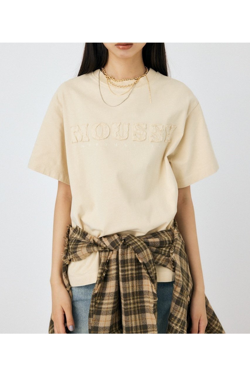 【マウジー/moussy】のWASHED PATCH MOUSSY Tシャツ インテリア・キッズ・メンズ・レディースファッション・服の通販 founy(ファニー) 　ファッション　Fashion　レディースファッション　WOMEN　トップス・カットソー　Tops/Tshirt　シャツ/ブラウス　Shirts/Blouses　ロング / Tシャツ　T-Shirts　おすすめ　Recommend　シンプル　Simple　ダメージ　Damage　IVOY3|ID: prp329100004556187 ipo3291000000032319488