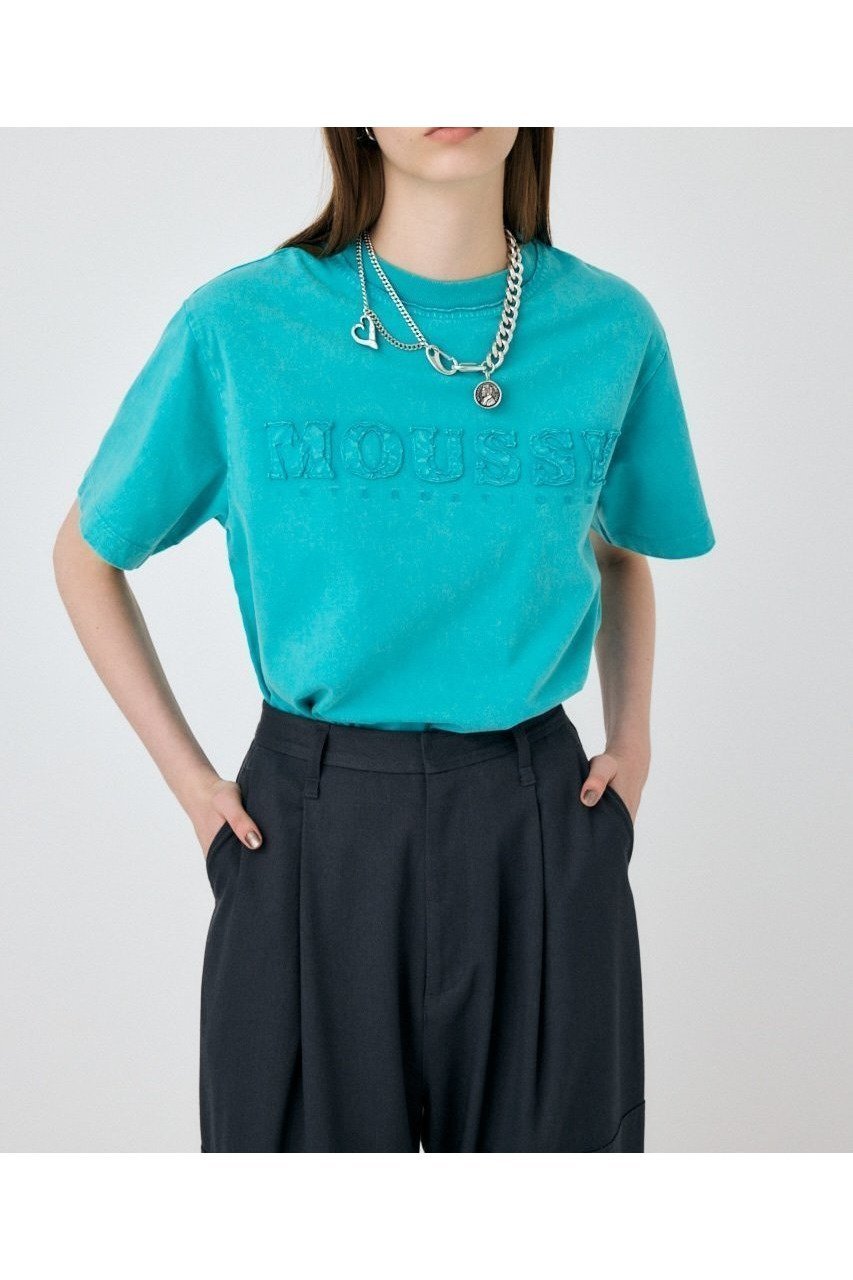 【マウジー/moussy】のWASHED PATCH MOUSSY Tシャツ インテリア・キッズ・メンズ・レディースファッション・服の通販 founy(ファニー) 　ファッション　Fashion　レディースファッション　WOMEN　トップス・カットソー　Tops/Tshirt　シャツ/ブラウス　Shirts/Blouses　ロング / Tシャツ　T-Shirts　おすすめ　Recommend　シンプル　Simple　ダメージ　Damage　TQ|ID: prp329100004556187 ipo3291000000032319493