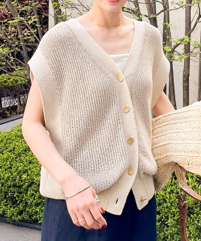【ノーリーズ/NOLLEY'S】の《アンサンブル対応》《手洗い可能》ペーパーヤーン2WAYベスト インテリア・キッズ・メンズ・レディースファッション・服の通販 founy(ファニー) https://founy.com/ ファッション Fashion レディースファッション Ladies' Fashion Online アウター Coat Outerwear トップス・カットソー Tops/Tshirt アンサンブル Knit Ensemble ベスト/ジレ Gilets/Vests アンサンブル Ensemble 畦 Ridge 吸水 Water Absorption タンク Tank ベスト Vest 羽織 Haori リラックス Relax おすすめ Recommend 2025年 2025 2025春夏・S/S Ss,Spring/Summer,2025 |ID: prp329100004556209 ipo3291000000032611408