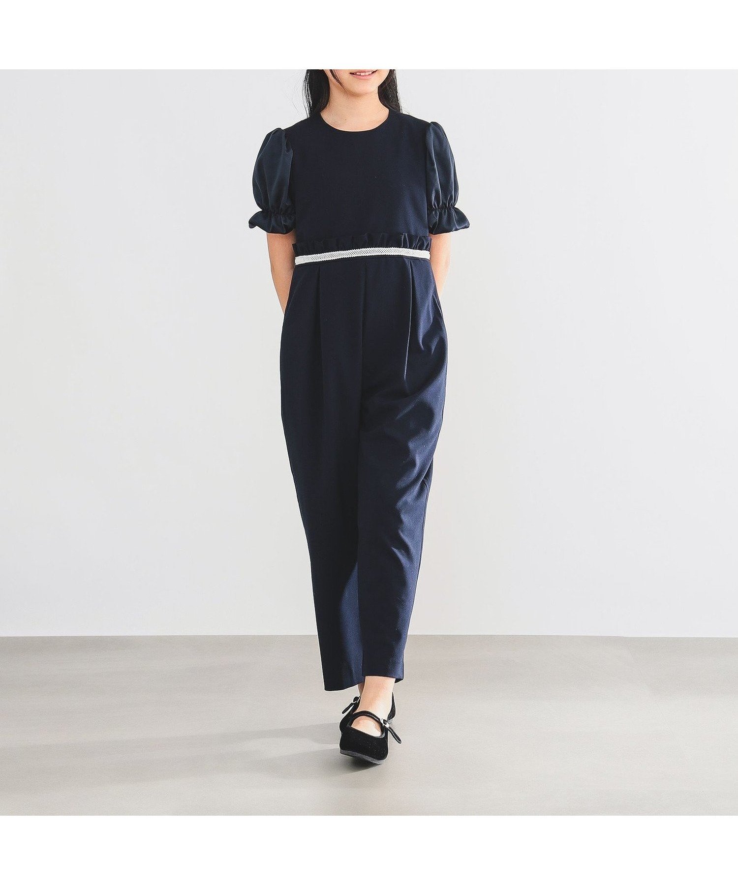 【ビーミングライフストアバイビームス/B:MING LIFE STORE by BEAMS / KIDS】のセレモニー オールインワン 2025SS(140~160cm) インテリア・キッズ・メンズ・レディースファッション・服の通販 founy(ファニー) 　ファッション　Fashion　キッズファッション　Fashion for Kids　2025年　2025　2025春夏・S/S　Spring/Summer 2025 SS25　おすすめ　Recommended / Our Picks　サテン　Satin, Glossy Fabric　シンプル　Simple, Minimal　セレモニー　Ceremony　ドレス　Dress, One-Piece　フォーマル　Formal, Dressy　レース　Lace, Lace Fabric　エレガント 上品　Elegant　卒業式　Graduation Ceremony　結婚式　Wedding　NAVY|ID: prp329100004556214 ipo3291000000032710734