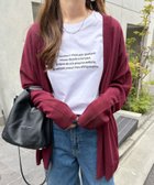 【その他のブランド/Other】のUVケア 接触冷感 シアー カーディガン ボルドー|ID: prp329100004556217 ipo3291000000032683768