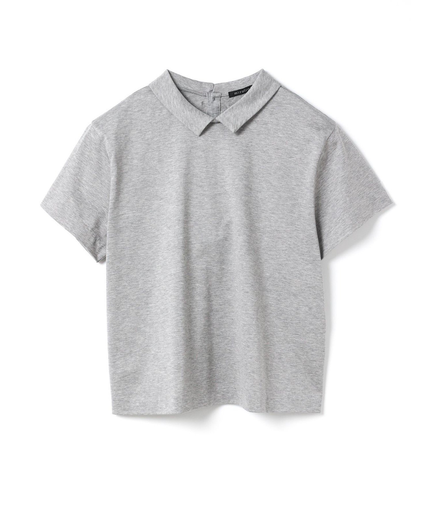【マーコート/MARcourt】のmizuiro ind 襟付きTシャツ インテリア・キッズ・メンズ・レディースファッション・服の通販 founy(ファニー) 　ファッション　Fashion　レディースファッション　Fashion for Women　トップス・カットソー　Cut & Sew Tops　シャツ・ブラウス・オフィスカジュアル　Elegant Blouses & Button-Ups　ロングTシャツ・Tシャツ　Longline T-Shirts & Tees　コンパクト　Compact, Small Size　ベスト　Vest, Waistcoat　ベーシック　Basic, Essential　トップグレー|ID: prp329100004556278 ipo3291000000033019723