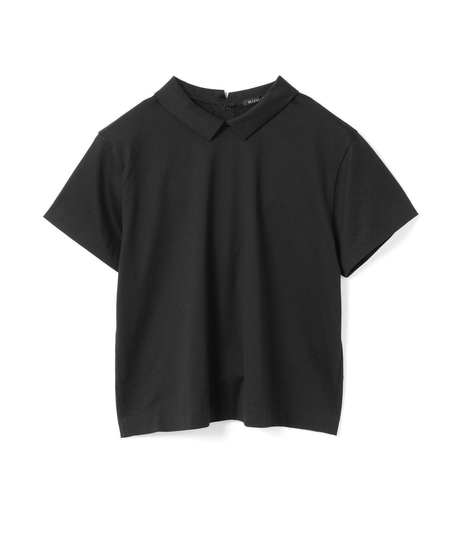 【マーコート/MARcourt】のmizuiro ind 襟付きTシャツ インテリア・キッズ・メンズ・レディースファッション・服の通販 founy(ファニー) 　ファッション　Fashion　レディースファッション　Fashion for Women　トップス・カットソー　Cut & Sew Tops　シャツ・ブラウス・オフィスカジュアル　Elegant Blouses & Button-Ups　ロングTシャツ・Tシャツ　Longline T-Shirts & Tees　コンパクト　Compact, Small Size　ベスト　Vest, Waistcoat　ベーシック　Basic, Essential　ブラック|ID: prp329100004556278 ipo3291000000033019725